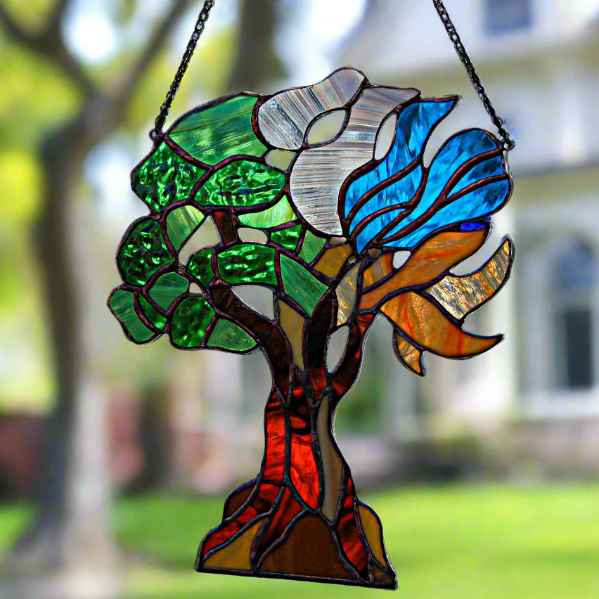 Life tree stained glass
