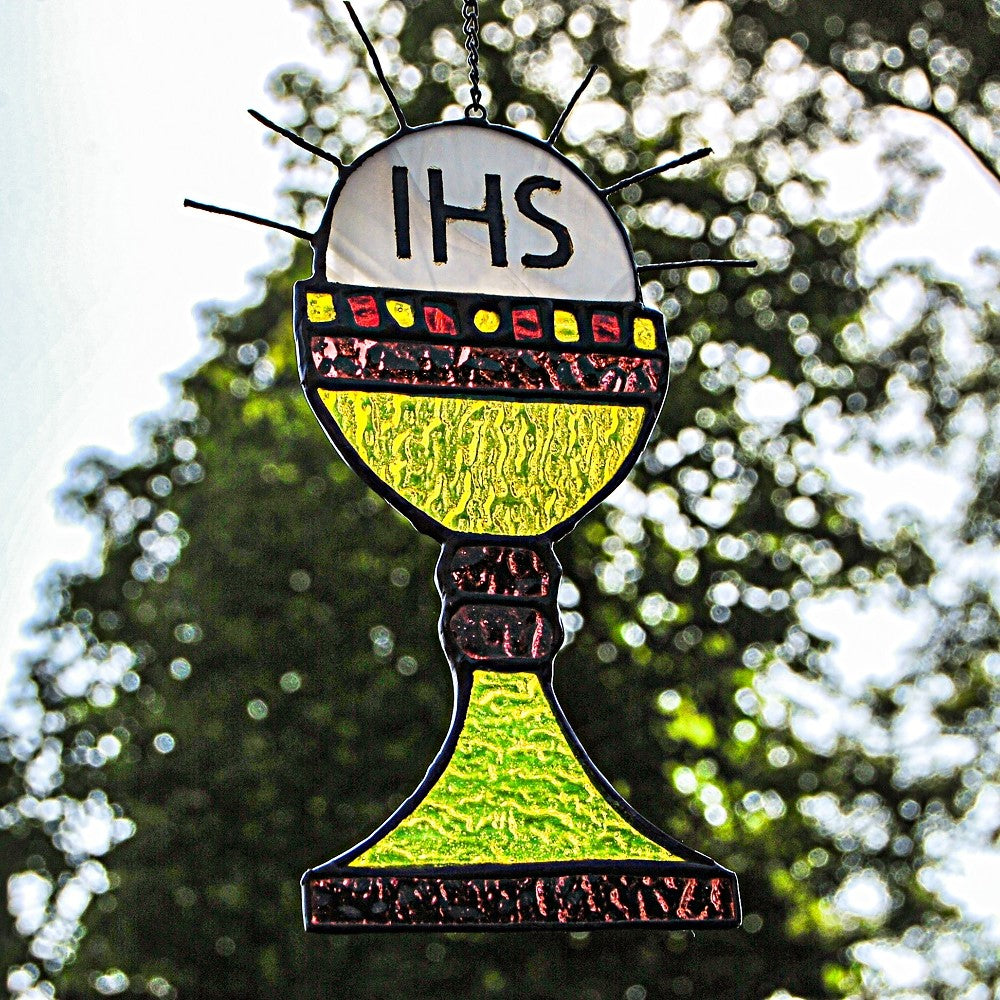 First communion chalice stained glass