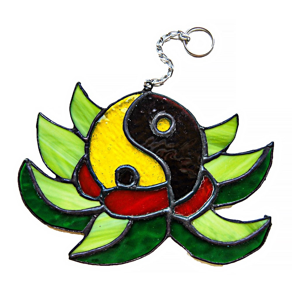 Yin-Yang stained glass