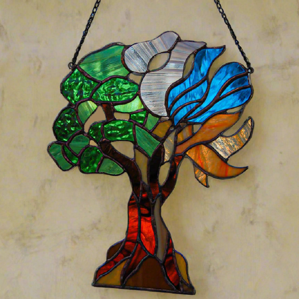 Life tree stained glass