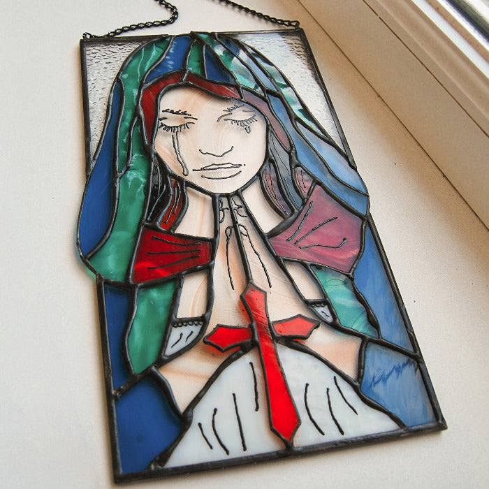 Grieving Virgin Mary