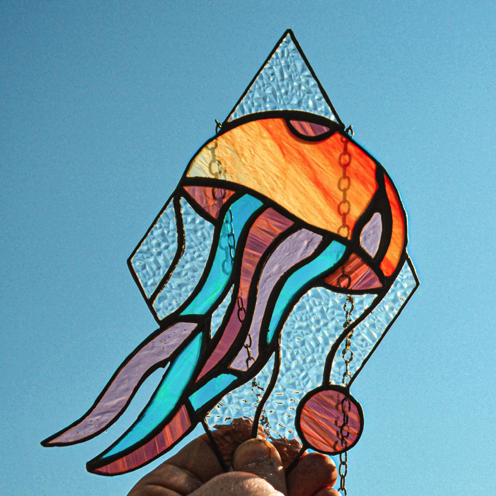 Sea glass Jellyfish