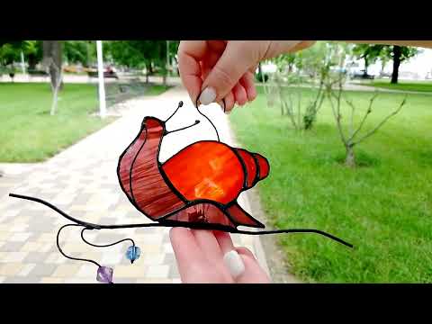 stained glass snail video