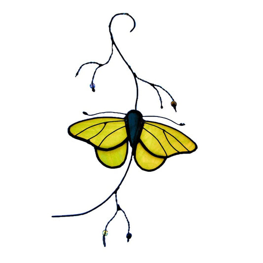 Butterfly stained glass
