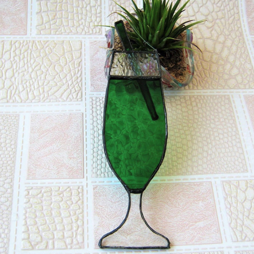 Stained glass green cocktail