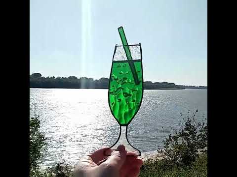 Stained glass green cocktail video