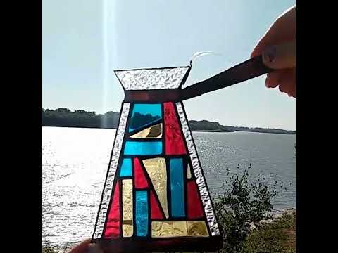 Stained glass jezve suncatcher video