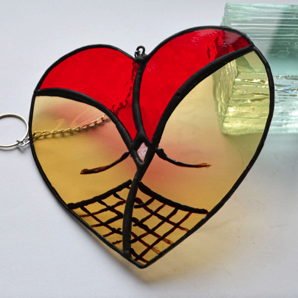 Bum heart ornament