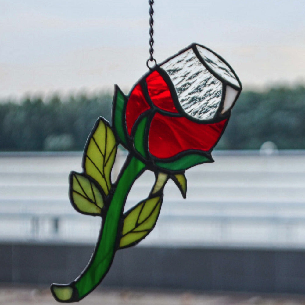 Rose wineglass